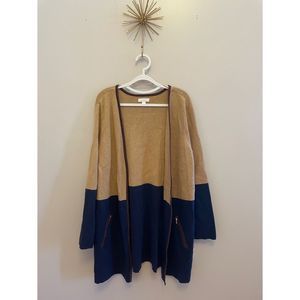 Charter Club Camel Navy Cardigan